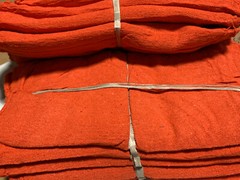 2500 new great mechanics shop rags towels orange heavy Duty