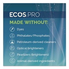 ECOS PRO PL972105 5 gal. Dishmate Manual Liquid Detergent – Free and Clear New