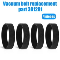 PEUTIER 4pcs Vacuum Replacement Belt for Kirby, Circumference Medium, Black