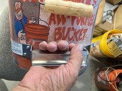 TILT-a-BUCKET Aluminum Handle for Bottom of 5 Gallon Buckets, Transferable,