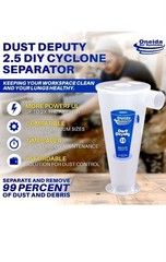 Oneida Air Systems Dust Deputy 2.5 DIY Cyclone Separator, Accessory Only, Clear