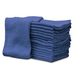 500 New Industrial Shop Rags Cleaning Towels Blue Large 12×14 Towel A-Grade