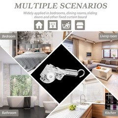 4 Pieces Blind Wand Tilter Control for 1 Inch Mini 1 Inch, Transparent