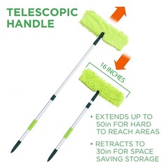 Pine-Sol Telescopic Microfiber Dry/Wet Mop Dust Mopping For Cleaning Hardwood