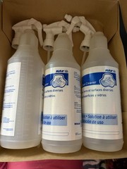 Kay Chemical QSR Glass & Multi-Surface Cleaner Spray Bottles Lot of 3 – New