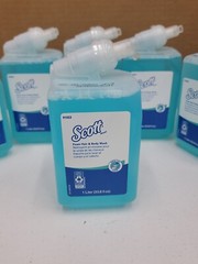 6 X Scott 91553 1 Liter Pro Foam Hair and Body Wash Refill Fresh Scent NEW