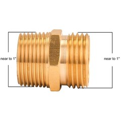 M MINGLE Garden Hose Adapter, 3/4 Inch GHT to 3/4″ NPT, Gold