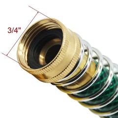 Lifynste Garden Hose Extension Adapter, Kink Protector 0.75 inches, Gold