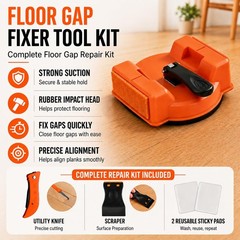 Floor Gap Fixer Tool for Laminate Flooring, Repair Kit with Orange