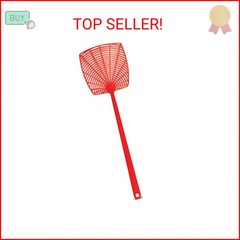 PIC 274-INN Plastic Fly Swatter Assorted Neon Plastic Fly Swatter – Single Orang