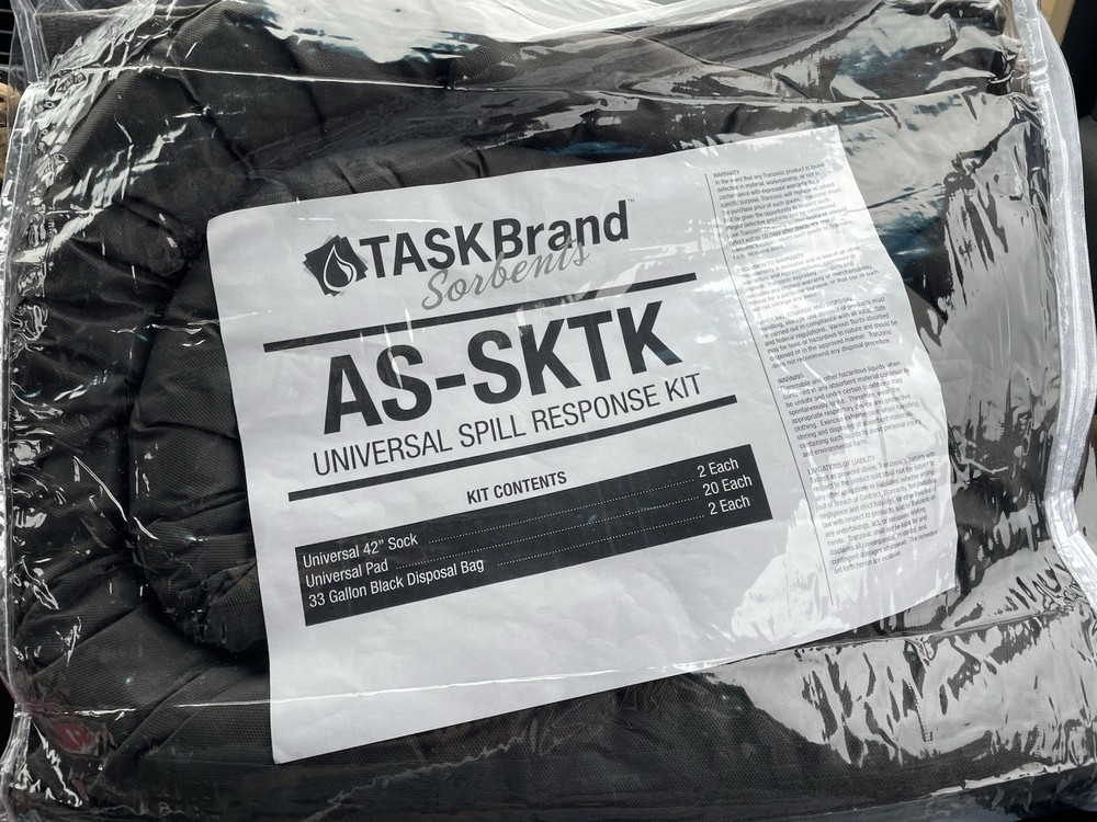TaskBrand Sorbent Universal Spill Response Kit Truckers Vehicles Homes RV