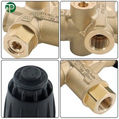 Brass Unloader Valve AR 8GPM 3/8″ FNPT Pressure Washer Pump VRT3-310 4350PSI