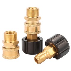 Pressure Washer Quick Connect Fittings, M22 14mm to 3/8″, 1 Set