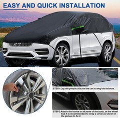 Universal SUV MPVHalf Car Cover Waterproof All Weather, Hail Protector Car Body