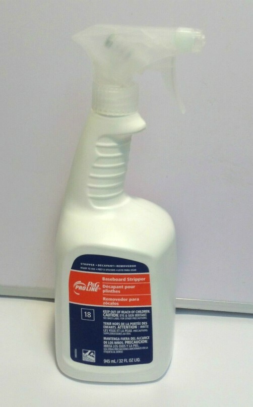 8PK P&G Proline #18 Baseboard Liquid Cleaner Stripper with Sprayer 32 Oz.