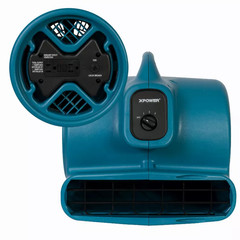 XPOWER P-600A Commercial 3 Speed Air Mover 1/3 HP 2400 CFM Carpet Dryer Blower