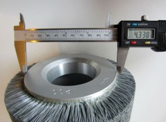 24″ Long Abrasive Brush Roller 1200 Grit 6″ Diameter Cylindrical Roll NEW