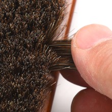 4-Piece Horsehair Shoe Brush Shine Kit, Shoe Polish Kit, Leather Shoes Boot
