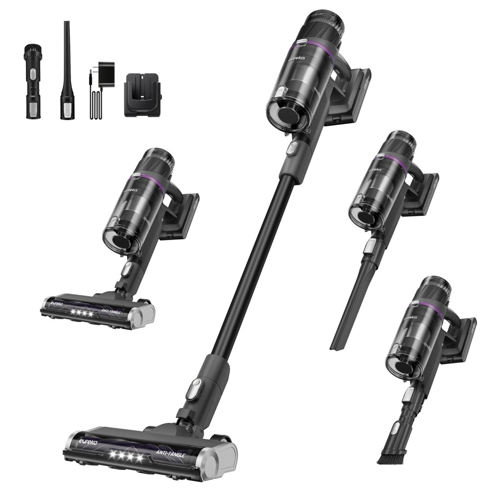 Eureka Cordless Stick Vacuum Cleaner ReactiSense 440, 60-Min NEC440BK, Black