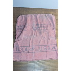 Lot of 7 Used Red Vintage Mechanic Shop Rags Kex Mechanics Laundry Made USA