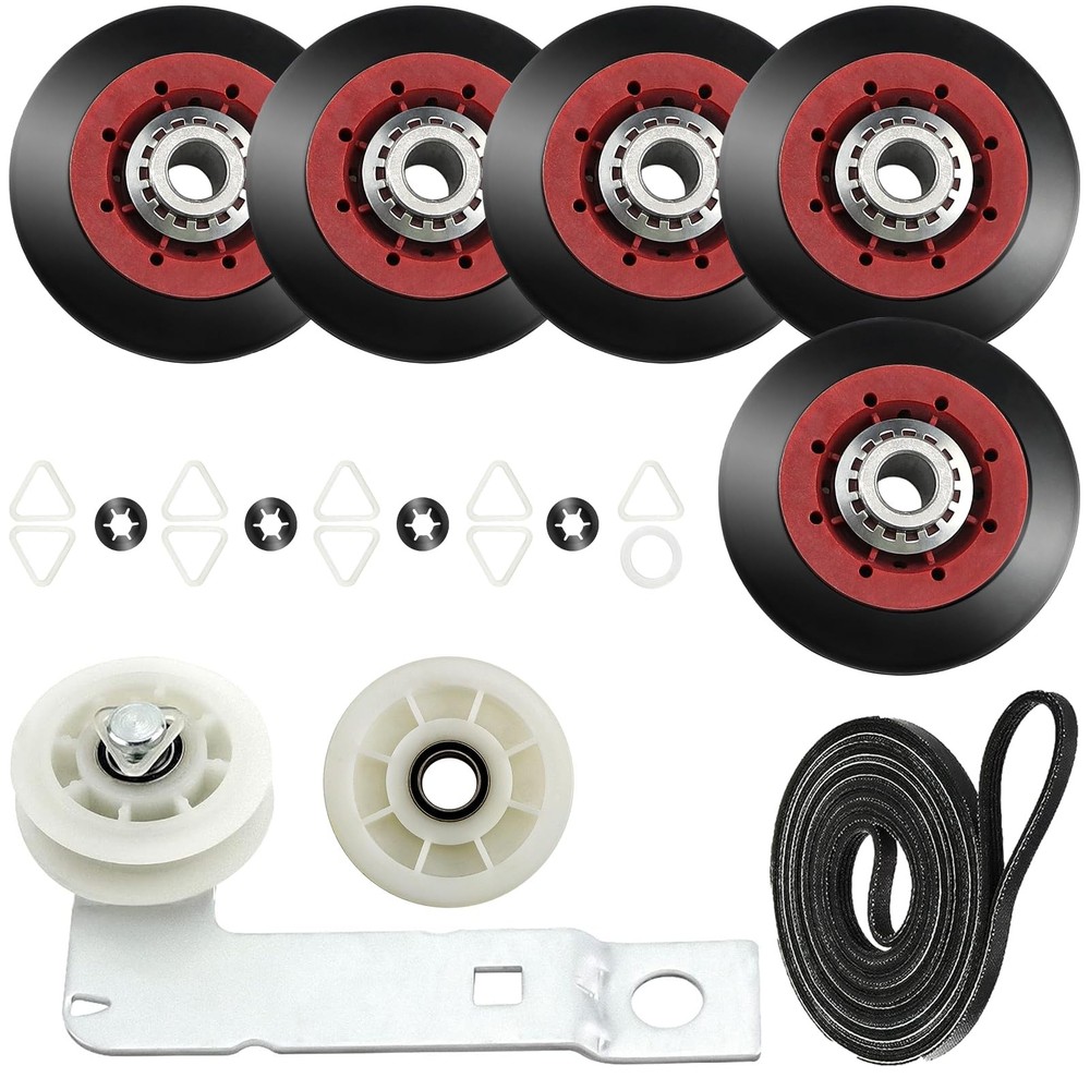 [Upgraded 5-Wheel] 4392067 Dryer Repair Kit & W10837240 Idler 27 inches