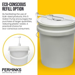 5 Gallon Pump Dispenser – for 5 1 Count (Pack of 1), White