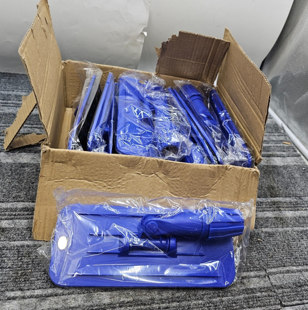 (QTY 9) 280137 Swivel Pad Holders 4″ x 9″ w/ Locking Collar Blue