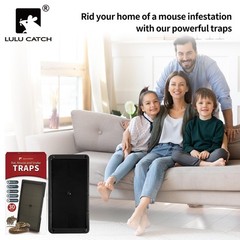 LULUCATCH Mouse Glue Traps 30 Pack, Larger & Heavier Plastic 30 Black