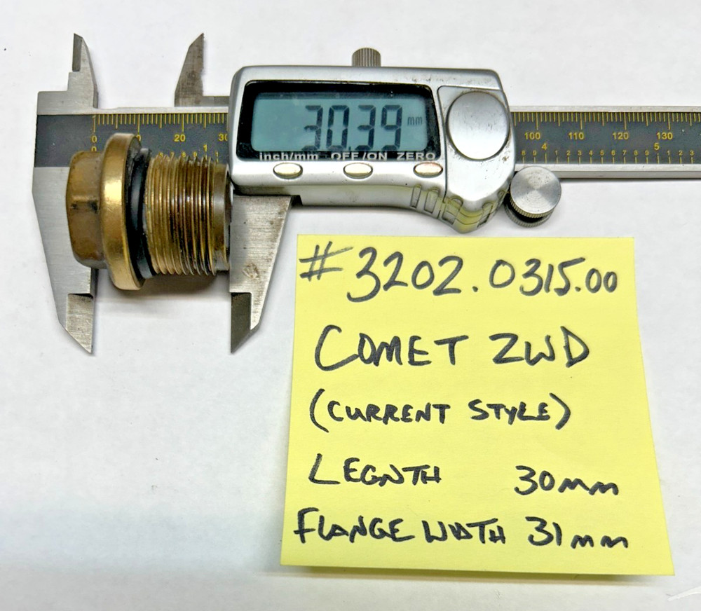USED – COMET ZWD4040G VALVE CAP # 3202.0315.00