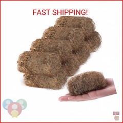 Teenyyou 8 Pcs Fine Grade Brass Wool Pads 0.7 Ounce Bronze Wool 0000 Copper Soft