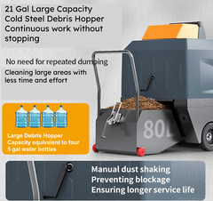 49″ Ride-On Floor Sweeper, 21Gal 48V 4*67Ah, CSR49