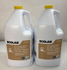 Ecolab 6102024 3 in 1 Carpet Cleaner Spot Remover 1 Gallon (2-Pack)