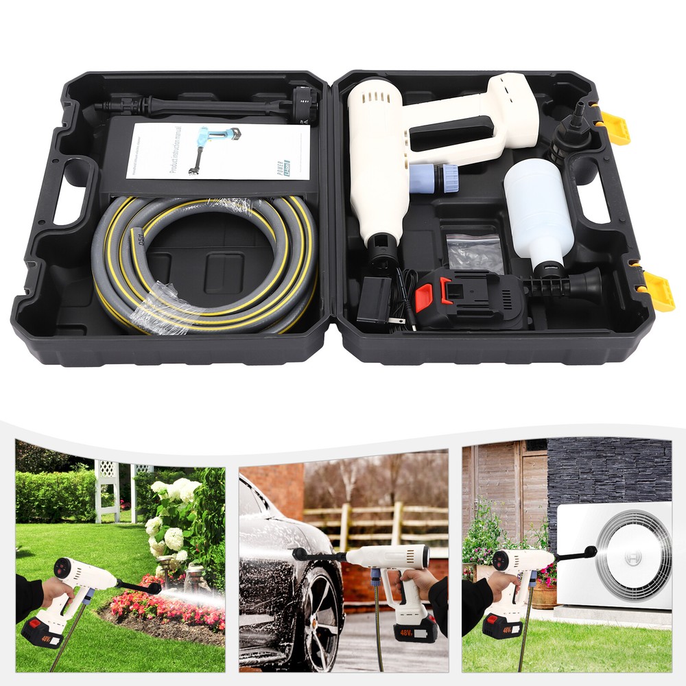 Portable Cordless Battery Powered Pressure Washer For Car Home Garden Wash NEW