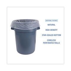 Boardwalk 385814 11 Microns 38″ x 58″ 60 gal. HD Can Liners – NAT (200/CT) New