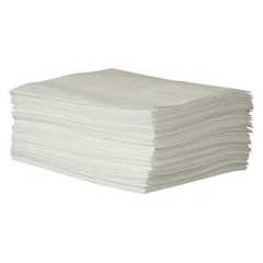 Condor Sorbent Pad, 13 gal, 15 in x 19 in, Oil, White, Polypropylene 35ZR10