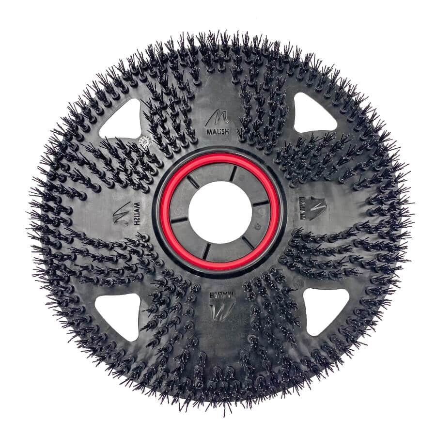 MALISH 20″ FLEX-SCRUB BLACK BRISTLED PAD w/CENTER-LOK 3 (replace 20″ Black pads)