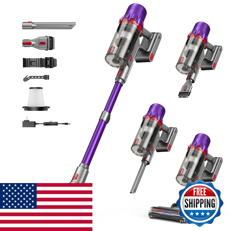Ixlion Cordless Vacuum Cleaner – Powerful Stick Vacuum Hepa Filter 55-Min