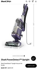 Shark PowerDetect Upright Bagless Vacuum HEPA Pet Tools Multi Surface Bundle