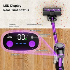 Honki Cordless Vacuum Cleaner 500W/40Kpa Vacuum Cleaners For Home Stick Vacuum