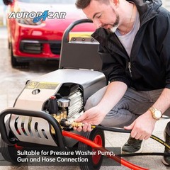 AURORA CAR Pressure Washer Adapter Set, Quick Connect Kit, M22 14mm, Silver