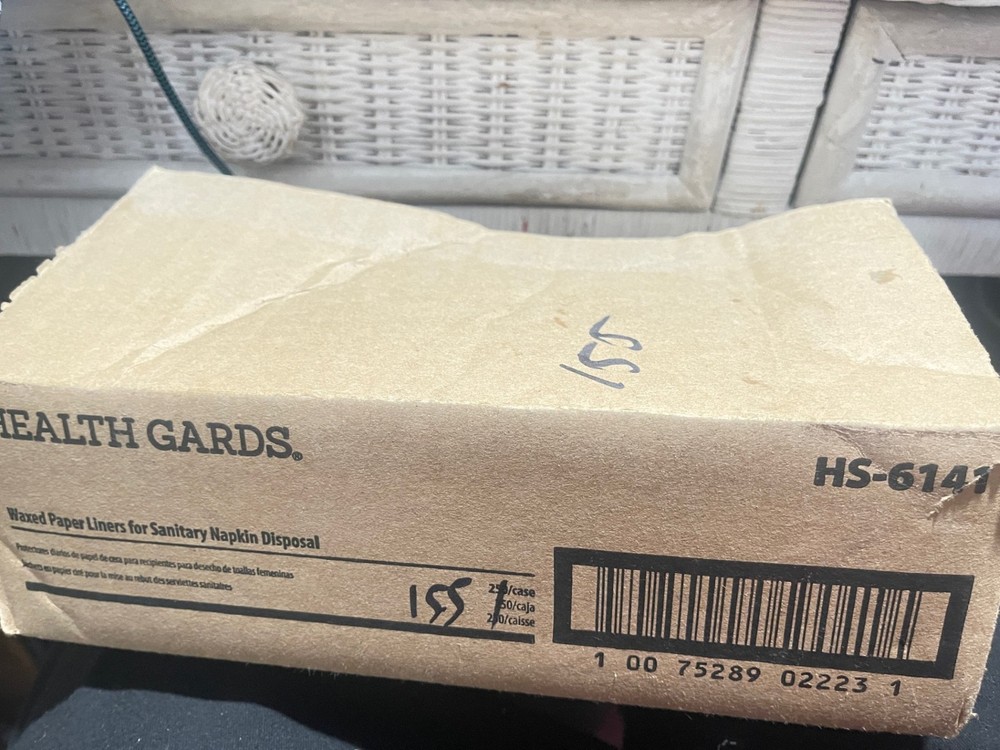 HEALTH GARDS, HS-6141, Waxed Paper Liners for Sanitary Napkin Disposal, 150CT(K7