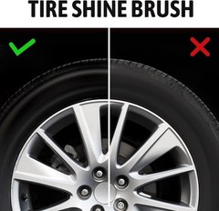 Car Tire Shine Applicator, Vegan Tire Shine Brush with Stand Size: 1Color: Red