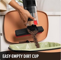 Dirt Devil Broom Vac Cordless Bagless Stick Sweeper w/ Rinsable Filter