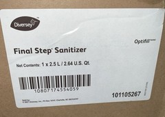Diversey 101105267 Final Step Sanitizer 2.5L Optifill