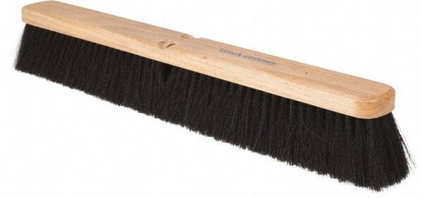 PRO SOURCE 24″ Wide Horsehair/Tampico Push Broom Head, Handle not included