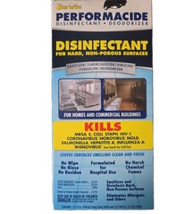 Performacide Surface Disinfectant Deodorizer 32 oz Kills Flu Virus Spring Clean