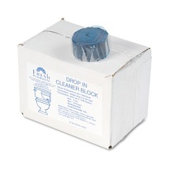 Fresh Products Drop-In Tank Non-Para Cleaner Block, Unscented, Blue, 24/Box, 3 B