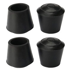 uxcell 4pcs Leg Caps Tips 16mm 5/8 Inch Anti Slip Rubber 16mm/5/8″, Black