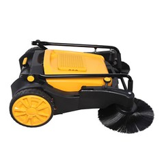 41″ Hand Push Sweeper Pavement Street Sweeping Tool Walk-behind Outdoor Cleaner