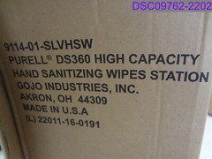 High Capacity Station w Integrated Waste Receptacle 9114-01-SLVHSW